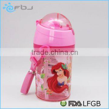 BPA FREE Cartoon Plastic Kids Water Bottle With Straw ~ photo-5