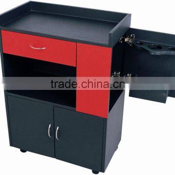 2015 HONGZI hot sale red painting salon trolley