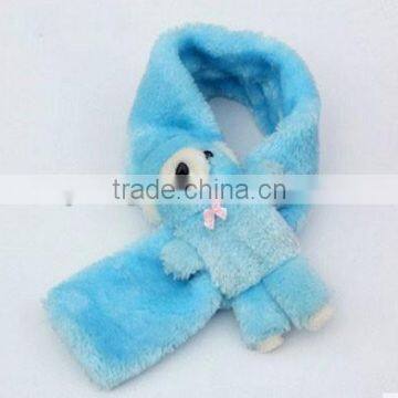 warm winter multicolor plush animal scarfs/baby scarfs 2015 fashion