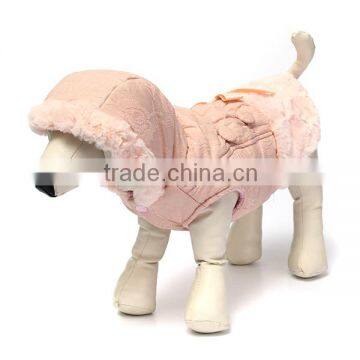 Hot Sale Best Price NEW Cute Pet Dog Clothes Soft Cotton Winter Coat Jacket Winter Warm Dog Button With Little Bow13.96 photo-2