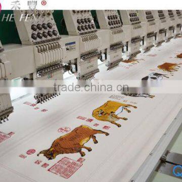 16 Heads 9 Needles Computerized Operation Flatbed Embroidery Machine photo-2