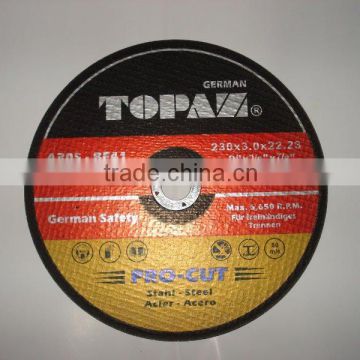 Abrasive tools flat type cut off disc