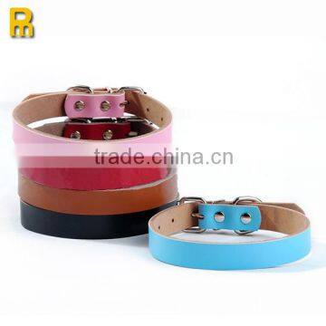 Real leather dog collar