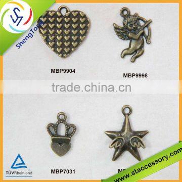 Wholesale heart charms, star charm, bulk angel charms