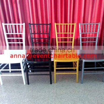 Qingdao Factory Plastic Resin PC Colorful Chiavari Chair for Wholesale