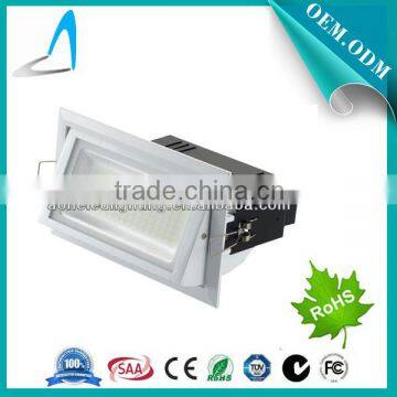 2016 hot new rectangular led commercial lighting samsung led shop downlight 28w/38w/45w with high lumens