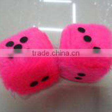 soft plush mini dice mobile pendant toy