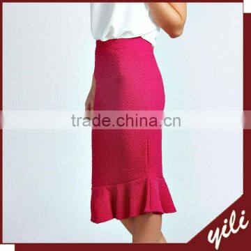 pictures fashionable skirts, jacquard peplum skirt