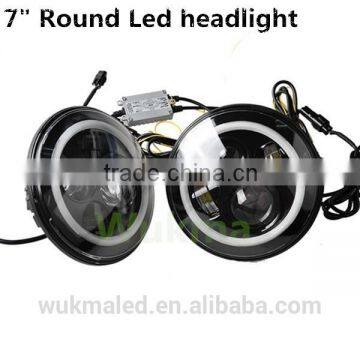 7inch Motorcycle LED Headlight Install For Harley Davidson Hi/Lo Beam Lamp Light