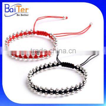 Adjustable 925 Sterling Silver Kabbalah Red String Couple Bracelet Wholesale