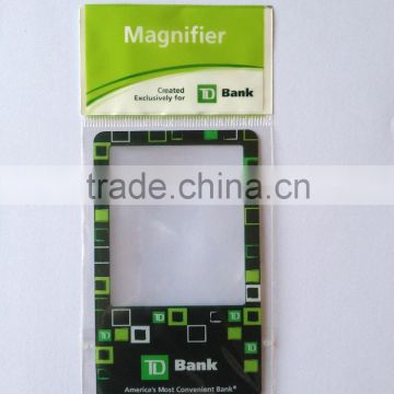 Flat Thin Gift Credit Card 3x Magnifying Glass