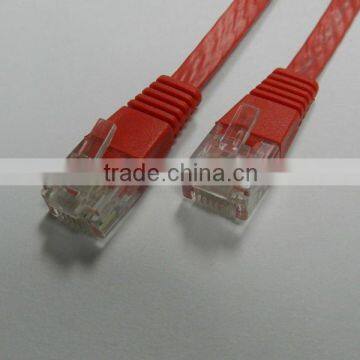 Red Color 3FT Tinned Copper Cat6 UTP Lan Cable