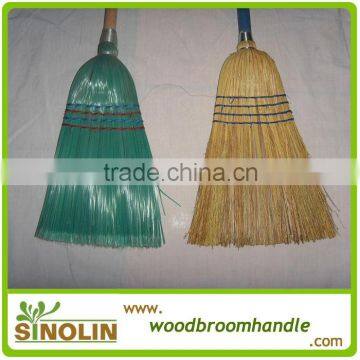 Grass angel corn broom with wooden handle