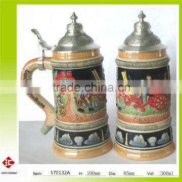 handpainted and new design ceramic mug beer stein