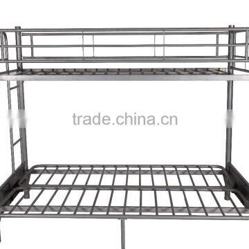 OEM custom modern metal bed iron wrought bunk bed with foldable mattress frame to a sofa for home, dormitory or school use