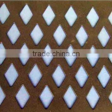 high quality galvanized Punching hole wire mesh/roll bending round hole meshes