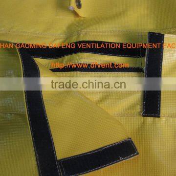 Tunnel and Mining Blower Ventilation Air Duct With Zipper and Velcro Coupling photo-4