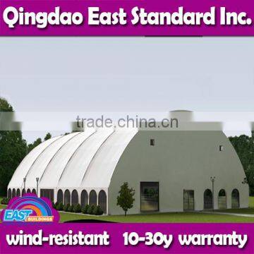 East Standard customized PVC top coated steel structure warehouse