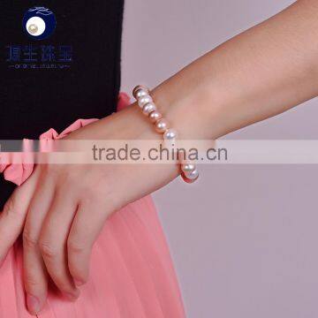 2016 hot selling 8-9mm pearl bracelet beads