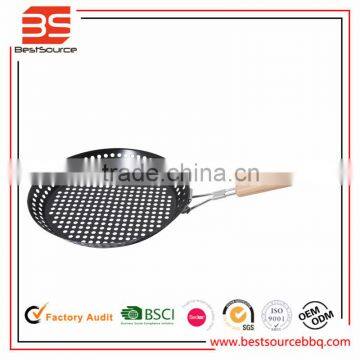 Bottom Price Carbon Steel Non-stick BBQ Grill Roasting Pan With Holes For Gas Barbecue Grill
