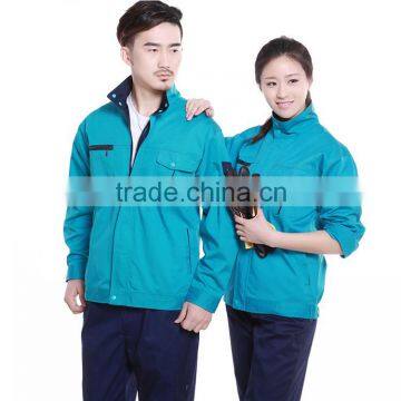 Custom made working clothes unisex industrial wearing workwear jacket with OEM log for wholesale top quality