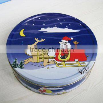 promotional wholesale cake round tin box for packing