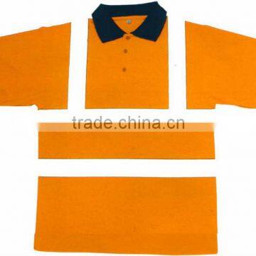 Custom oversize mens polo shirt reflective hi vis dry fit polo