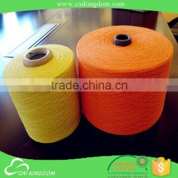 Solid color 50% cotton 50% polyester open end knitting carpet yarn with 50% cotton 50% polyester