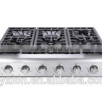 Hyxion six burner range top high quality general range top