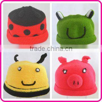 2015 new handmade crochet lovely animal hat crochet patterns for baby girls and boys