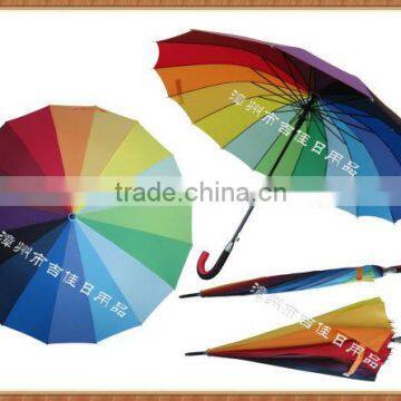 RU70-16K promotional gift bright color rain umbrella