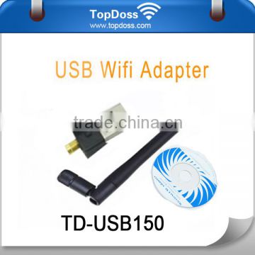 150Mbps 2.4GHz 1T1R usb wireless adapter for android