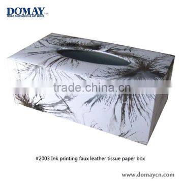 High quality tissue box cover leather