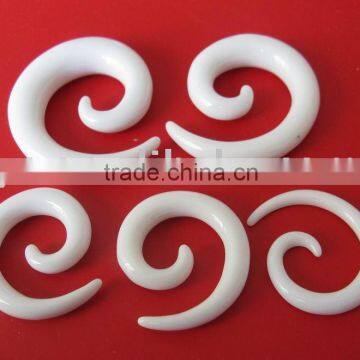 Body Piercing Jewelry,Acrylic White Ear Plug