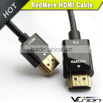 High performance 3FT 34AWG RedMere HDMI Cable with gold plated