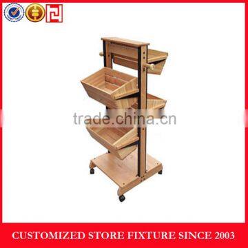 Factory Wholesale Food Display Rack With Castors