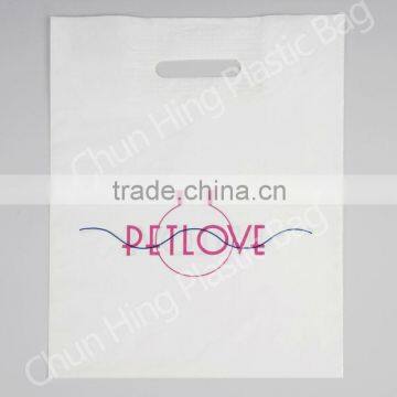 Plastic welded patching handle gift bag