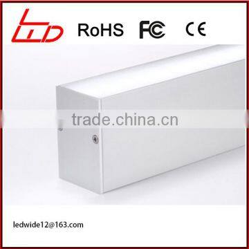 Simple design interior decoration suspended aluminum profile luminaire with diffuser