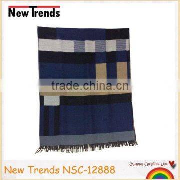 Fashion colors block woven man scarf