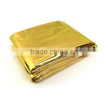 MK-FAB08 Wholesale Golden Silver Disposable First Aid Blanket Emergency Mylar Thermal Blanket Foil Emergency Blanket