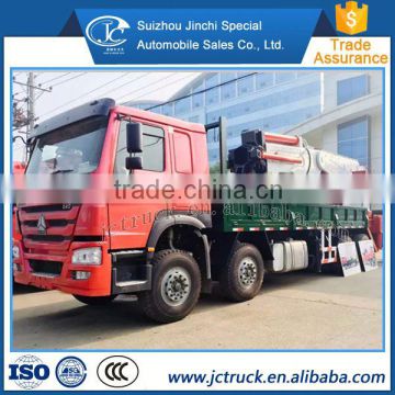 Manual Transmission Type and Diesel Engine emission standard Euro IV howo 8x4 Lorry-mounted crane heavy goods Chinese Supplier