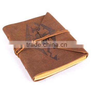 Customized high quality gift Leather notebook printing logo printing