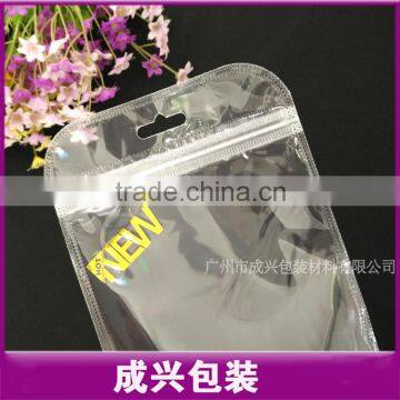 Clear Plastic Zipper Bag Within Printing Flower/cell Phone Mobile Case Packaging Sleeve/transparent Poly Bag photo-4