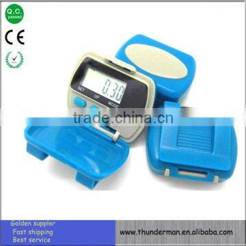 Multifunction Digital Flip Pedometer step counter with clamshell for distance,step,calorie,setting time