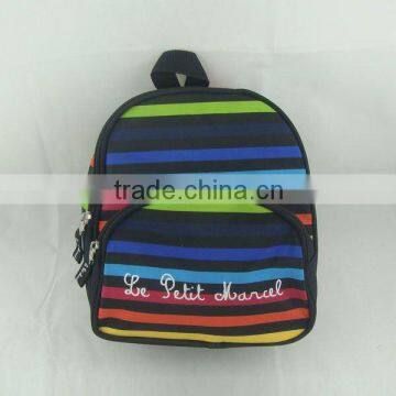 microfiber colors lines backpack school bag for kids