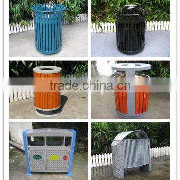 17 years manufacturing experience metal outdoor garbage bin wooden outdoor garbage bin