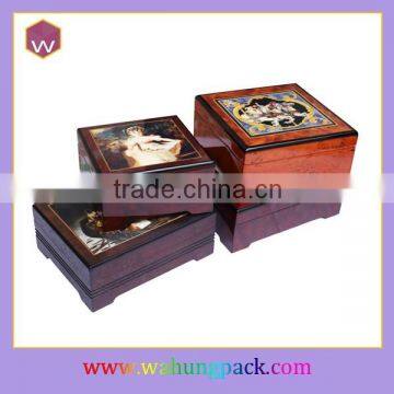 Different Sizes Handmade Wooden Music Boxes /Charge And Music Box Hot Sale