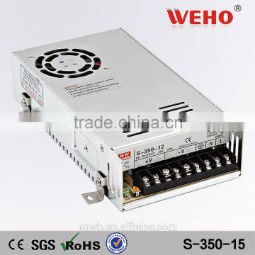 Professional manufacturer 220v ac to 15v dc 350w 15v switching power supply