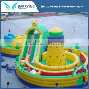 Guangzhou barry giant cheap inflatable obstacle course for kids and adult