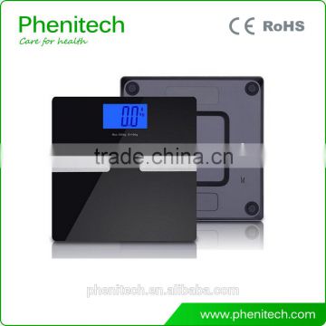 Large Lcd Display Black Bluetooth Body Fat Scale Digital Weighting Scale